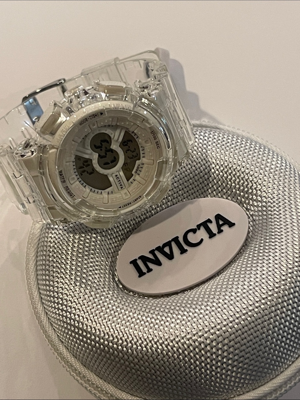 Invicta Transparent Digital Watch & Carrying Case ACW-GA-L-500